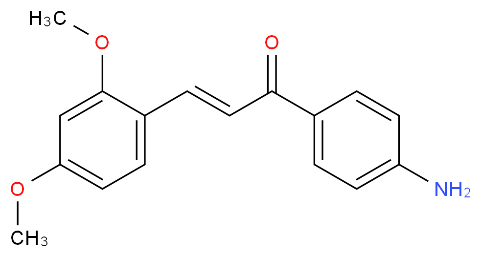 (2E)-1-(4-Aminophenyl)-3-(2,4-dimethoxyphenyl)-prop-2-en-1-one_分子结构_CAS_)