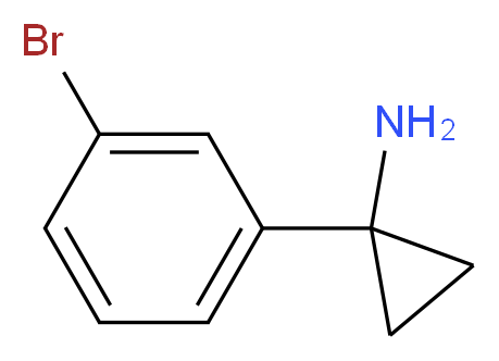 1-(3-Bromophenyl)cyclopropanamine_分子结构_CAS_546115-65-5)