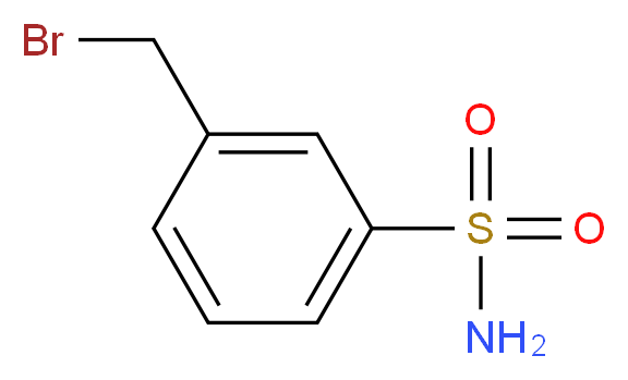 3-Bromomethylbenzenesulfonamide_分子结构_CAS_220798-52-7)