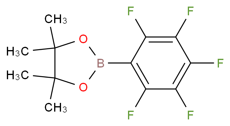 2,3,4,5,6-Pentafluorobenzeneboronic acid pinacol ester_分子结构_CAS_325142-81-2)