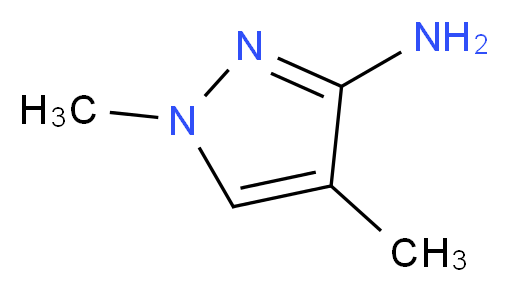 3-Amino-1,4-dimethylpyrazole_分子结构_CAS_85485-61-6)