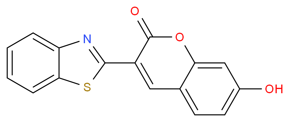 3-(2-Benzothiazolyl)umbelliferone_分子结构_CAS_58851-99-3)
