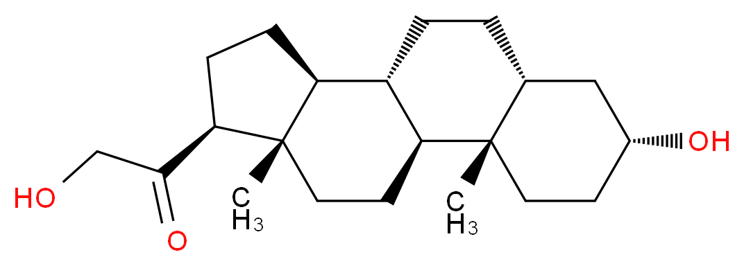 2-hydroxy-1-[(1S,2S,5R,7R,10R,11S,14S,15S)-5-hydroxy-2,15-dimethyltetracyclo[8.7.0.0<sup>2</sup>,<sup>7</sup>.0<sup>1</sup><sup>1</sup>,<sup>1</sup><sup>5</sup>]heptadecan-14-yl]ethan-1-one_分子结构_CAS_567-03-3