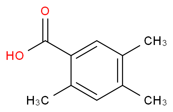 2,4,5-三甲基苯甲酸_分子结构_CAS_528-90-5)