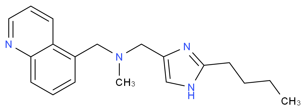 1-(2-butyl-1H-imidazol-4-yl)-N-methyl-N-(5-quinolinylmethyl)methanamine_分子结构_CAS_)
