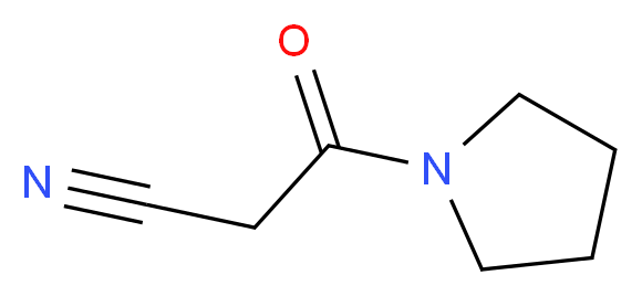 1-(氰基乙酰基)吡咯烷_分子结构_CAS_14227-95-3)