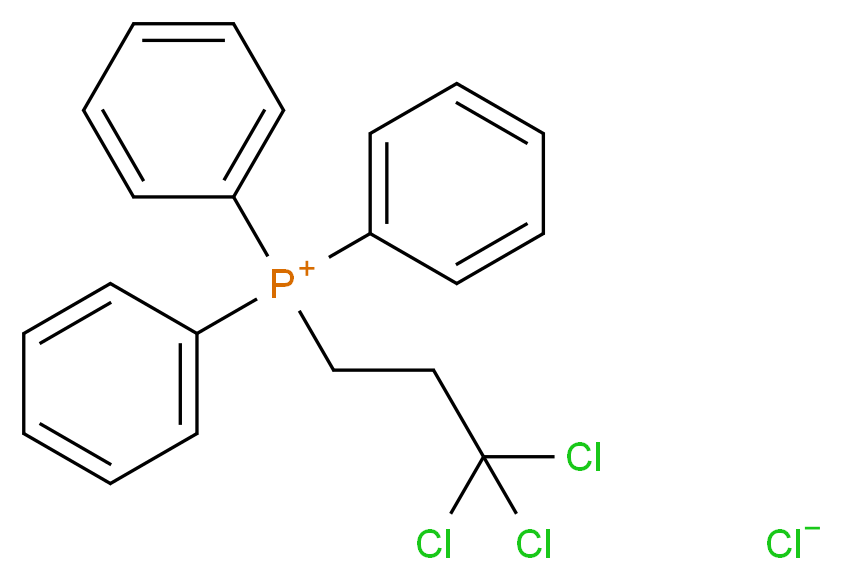 triphenyl(3,3,3-trichloropropyl)phosphanium chloride_分子结构_CAS_804482-50-6