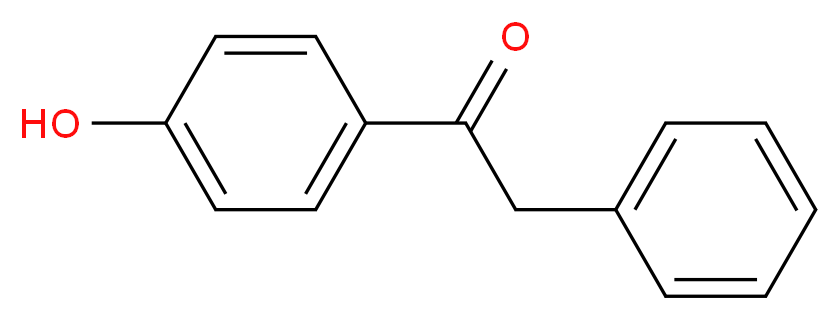 1-(4-hydroxyphenyl)-2-phenylethan-1-one_分子结构_CAS_2491-32-9