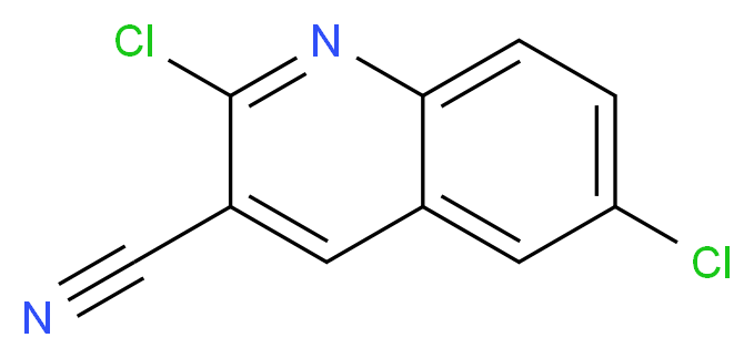 2,6-dichloroquinoline-3-carbonitrile_分子结构_CAS_948291-61-0