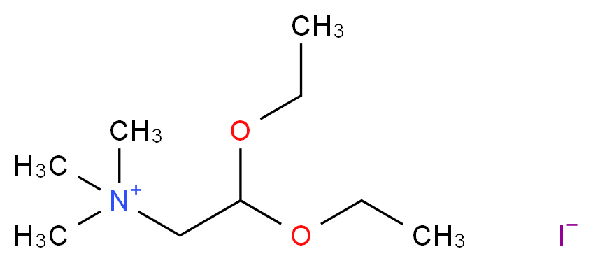 (2,2-diethoxyethyl)trimethylazanium iodide_分子结构_CAS_6711-89-3