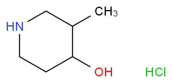 3-methylpiperidin-4-ol hydrochloride_分子结构_CAS_33557-57-2