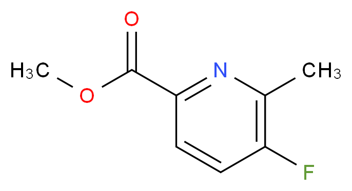 methyl 5-fluoro-6-methylpyridine-2-carboxylate_分子结构_CAS_1245647-61-3