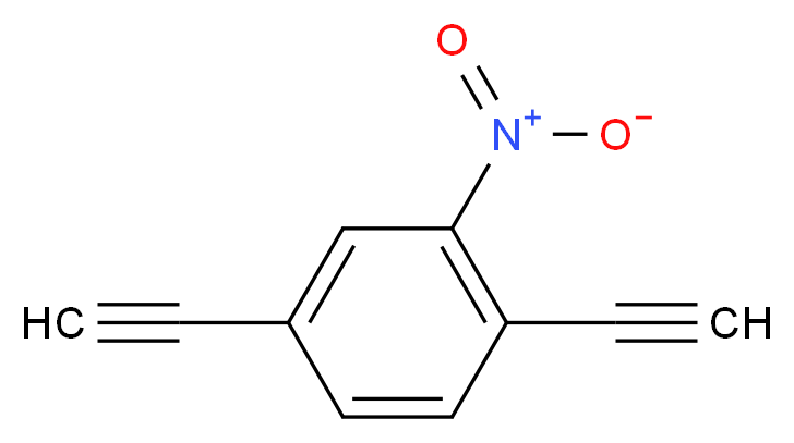 1,4-diethynyl-2-nitrobenzene_分子结构_CAS_113639-27-3