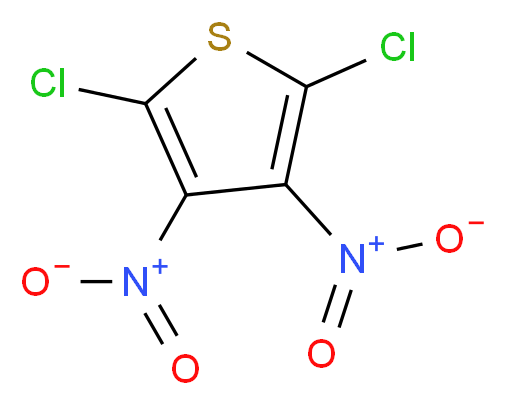 2,5-二氯-3,4-二硝基噻吩_分子结构_CAS_51584-21-5)