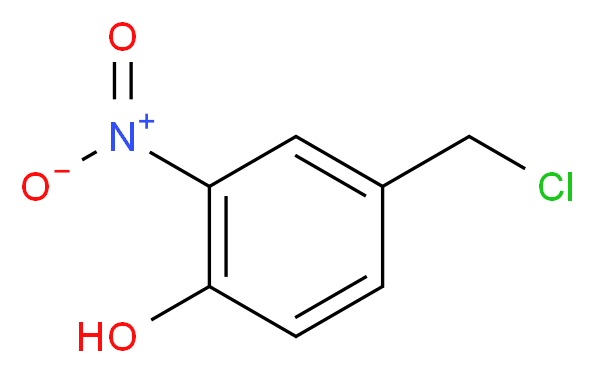 4-(chloromethyl)-2-nitrophenol_分子结构_CAS_6694-75-3