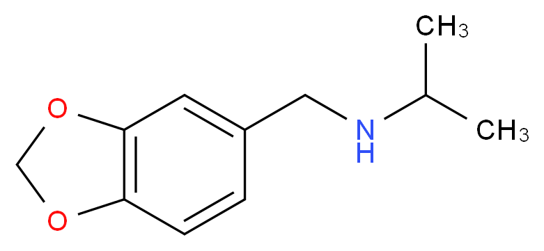 (2H-1,3-benzodioxol-5-ylmethyl)(propan-2-yl)amine_分子结构_CAS_68291-92-9