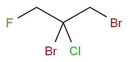1,2-dibromo-2-chloro-3-fluoropropane_分子结构_CAS_70192-60-8