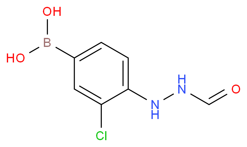 [3-chloro-4-(hydrazido)phenyl]boronic acid_分子结构_CAS_850589-37-6