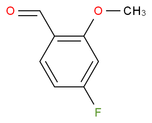 4-Fluoro-2-methoxybenzaldehyde_分子结构_CAS_450-83-9)