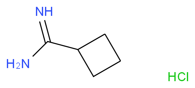盐酸环丁烷羰基脒_分子结构_CAS_71690-89-6)