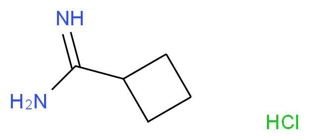 Cyclobutanecarboxamidine hydrochloride_分子结构_CAS_71690-89-6)