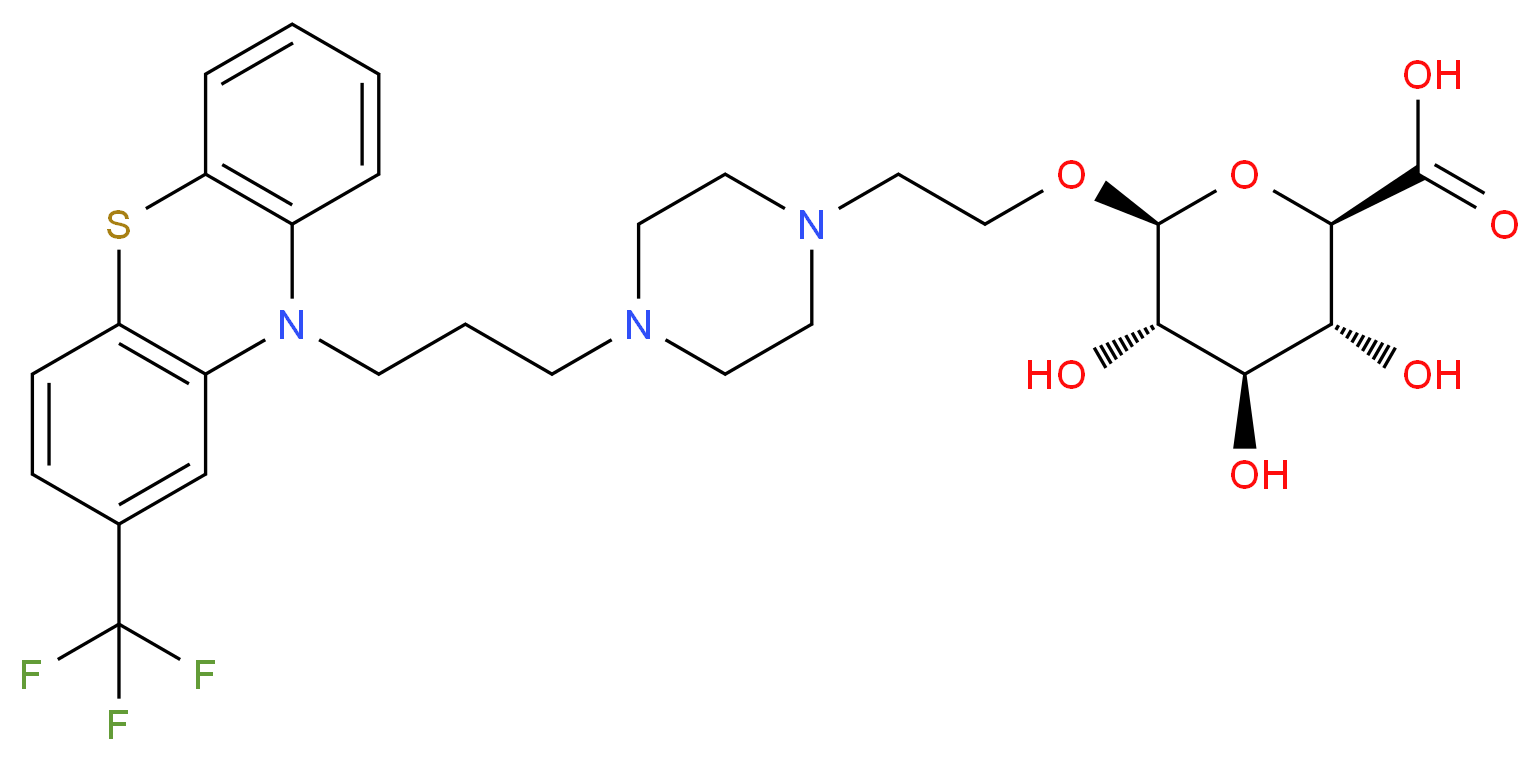 Fluphenazine β-D-Glucuronide_分子结构_CAS_133310-09-5)