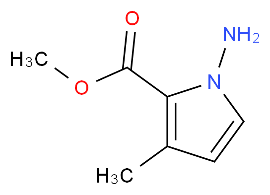 Methyl 1-amino-3-methyl-1H-pyrrole-2-carboxylate_分子结构_CAS_529508-55-2)