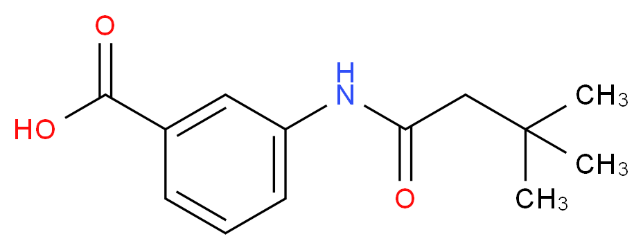 3-[(3,3-Dimethylbutanoyl)amino]benzoic acid_分子结构_CAS_915923-42-1)