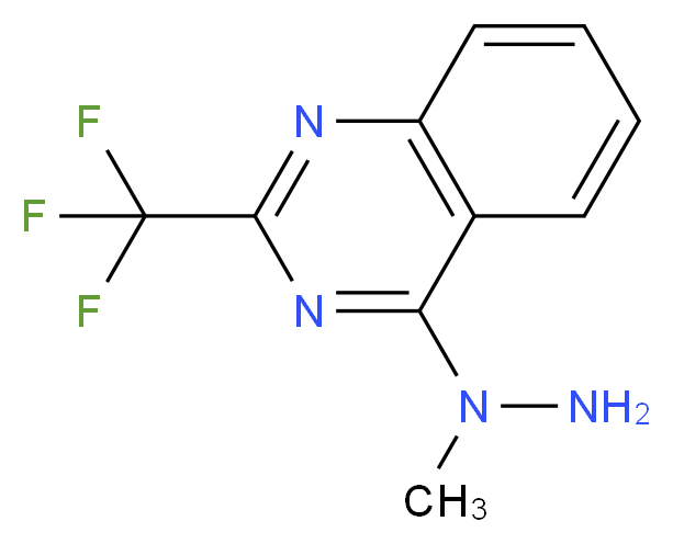 4-(1-Methylhydrazino)-2-(trifluoromethyl)-quinazoline_分子结构_CAS_)