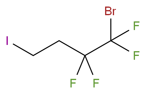 1-bromo-1,1,2,2-tetrafluoro-4-iodobutane_分子结构_CAS_129587-49-1