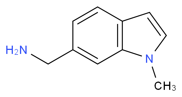 6-(Aminomethyl)-1-methyl-1H-indole 97%_分子结构_CAS_864264-03-9)
