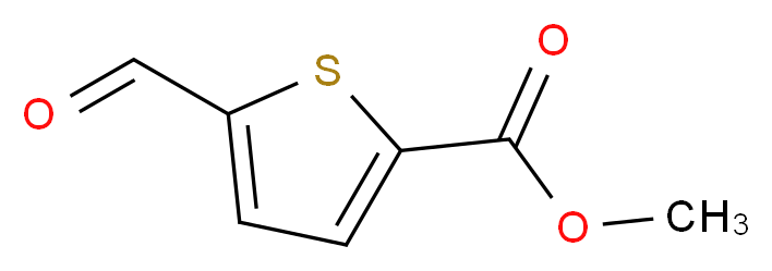 Methyl 5-formylthiophene-2-carboxylate_分子结构_CAS_67808-64-4)