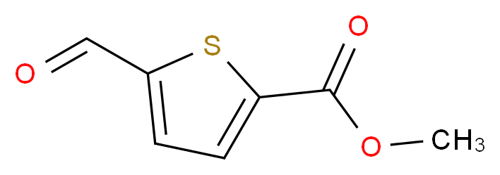 methyl 5-formylthiophene-2-carboxylate_分子结构_CAS_67808-64-4