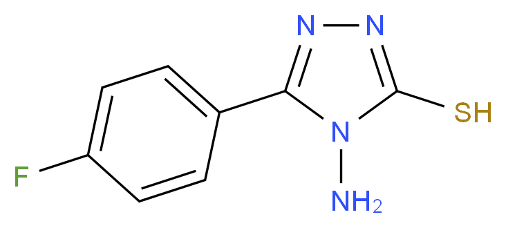 4-Amino-5-(4-fluorophenyl)-4H-1,2,4-triazole-3-thiol_分子结构_CAS_61019-25-8)