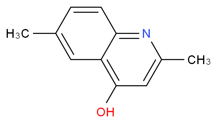 2,6-二甲基-4-羟基喹啉_分子结构_CAS_)