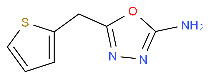 5-(2-thienylmethyl)-1,3,4-oxadiazol-2-amine_分子结构_CAS_926254-65-1)
