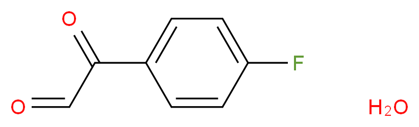 2-(4-fluorophenyl)-2-oxoacetaldehyde hydrate_分子结构_CAS_447-43-8