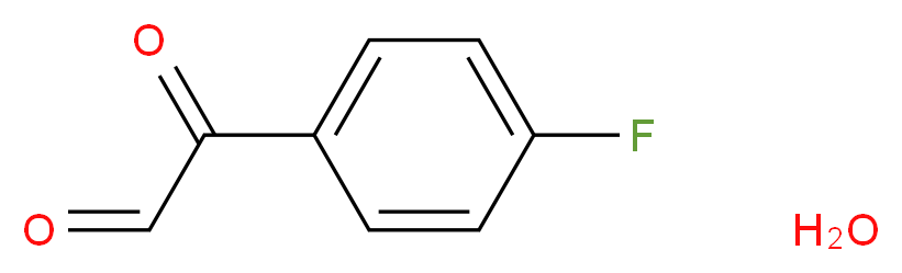 4-Fluorophenyl glyoxal hydrate_分子结构_CAS_447-43-8)