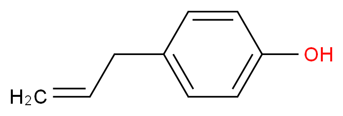 4-(prop-2-en-1-yl)phenol_分子结构_CAS_501-92-8