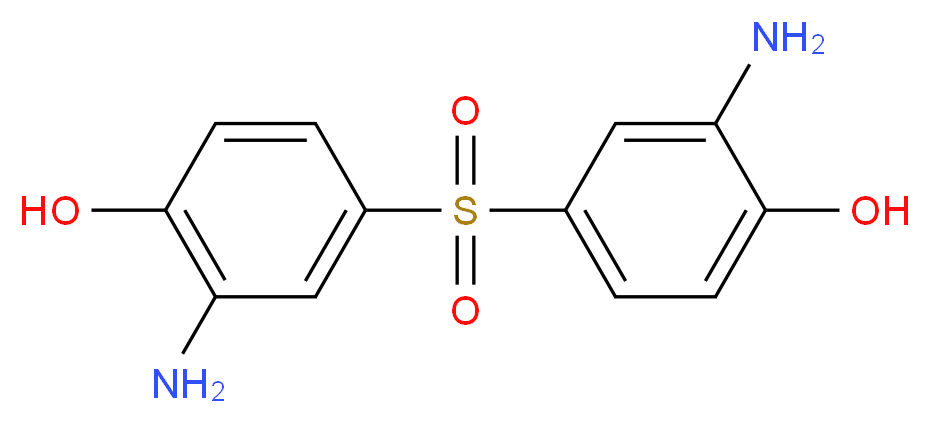 2-Amino-4-[(3-amino-4-hydroxyphenyl)-sulfonyl]phenol_分子结构_CAS_7545-50-8)