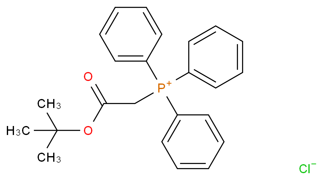 (叔丁氧基羰基甲基)氯化三苯基磷98+%_分子结构_CAS_35000-37-4)