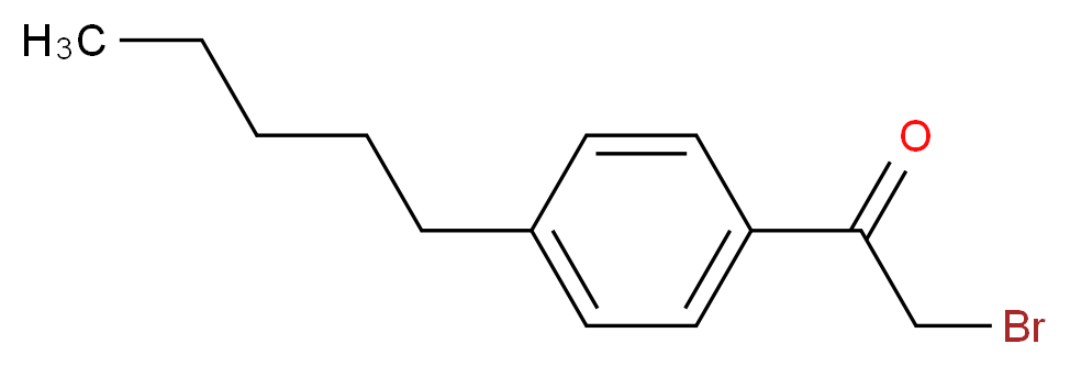 2-bromo-1-(4-pentylphenyl)ethan-1-one_分子结构_CAS_64328-68-3)