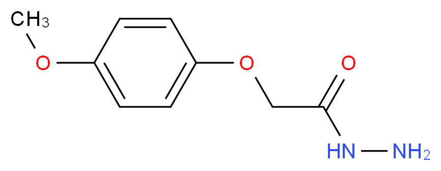 2-(4-methoxyphenoxy)acetohydrazide_分子结构_CAS_21953-91-3