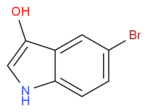 5-bromo-1H-indol-3-ol_分子结构_CAS_114253-18-8