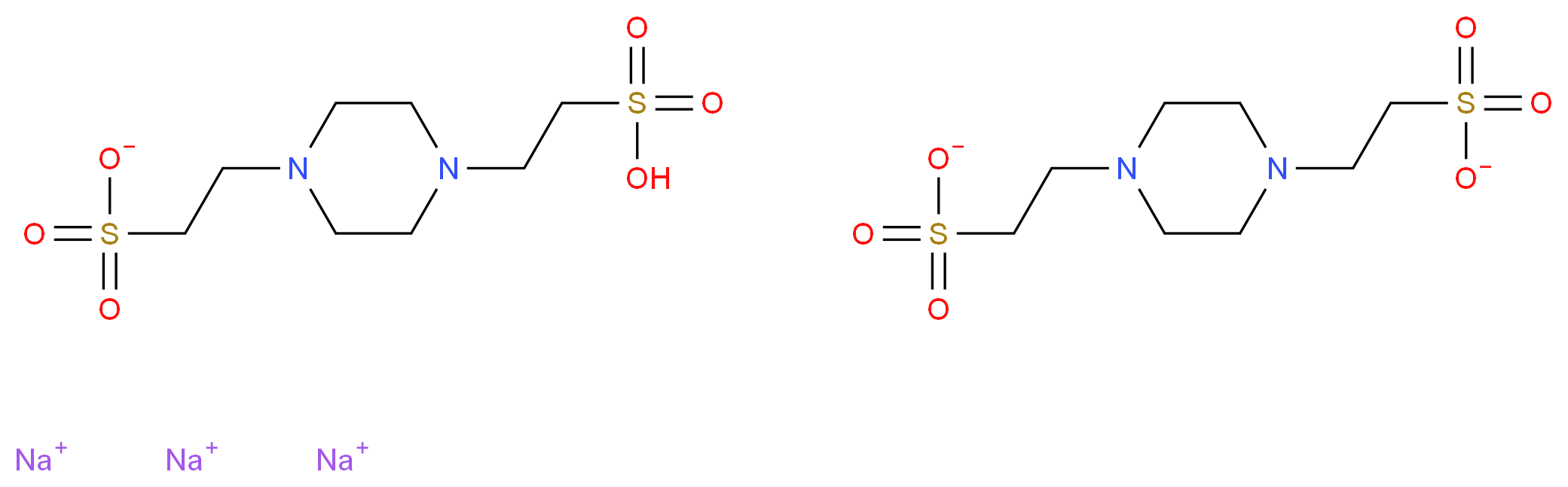 PIPES 倍半钠盐_分子结构_CAS_100037-69-2)