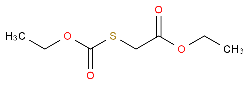 ethyl 2-[(ethoxycarbonyl)sulfanyl]acetate_分子结构_CAS_52790-15-5