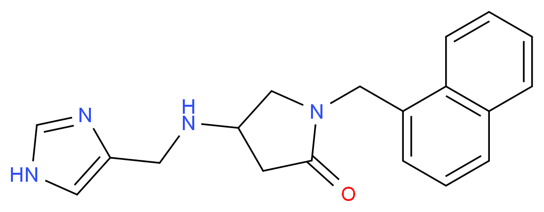 4-[(1H-imidazol-4-ylmethyl)amino]-1-(1-naphthylmethyl)-2-pyrrolidinone_分子结构_CAS_)