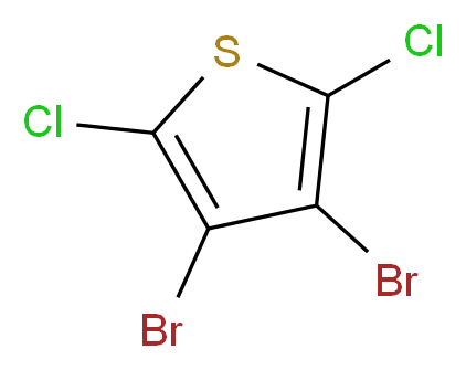 3,4-Dibromo-2,5-dichlorothiophene_分子结构_CAS_40477-45-0)