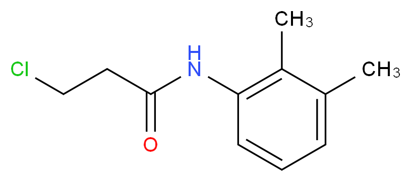 3-Chloro-N-(2,3-dimethylphenyl)propanamide_分子结构_CAS_39494-15-0)