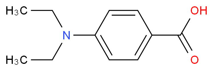 4-二乙基氨基苯甲酸_分子结构_CAS_5429-28-7)